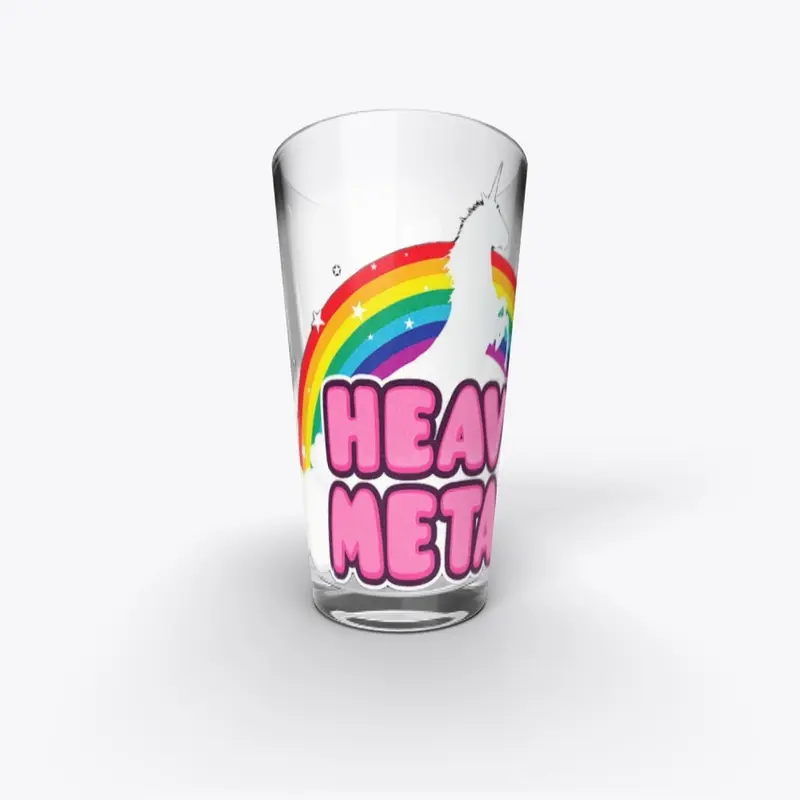 Heavy Metal Unicorn'& Rainbow drinkware