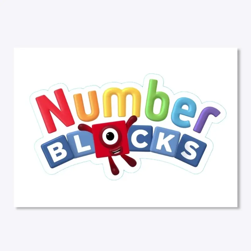 Numberblocks logo clothes for kids