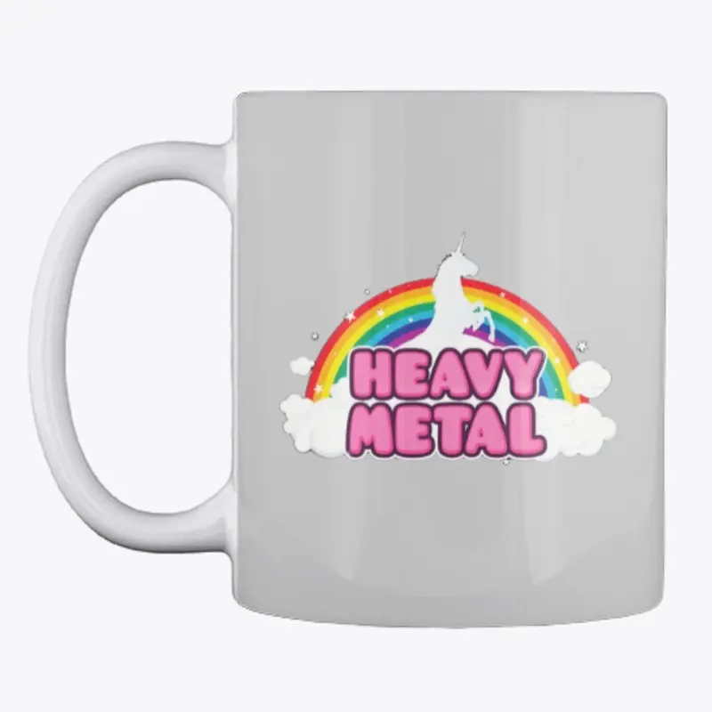 Heavy Metal Unicorn'& Rainbow drinkware